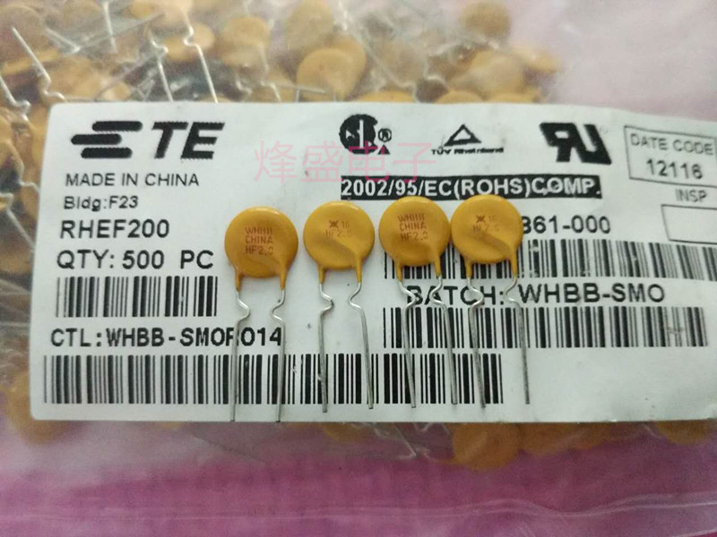 RHEF200 全新原装进口泰科/TE自恢复保险丝 HF2.0 16V 2A 2000MA