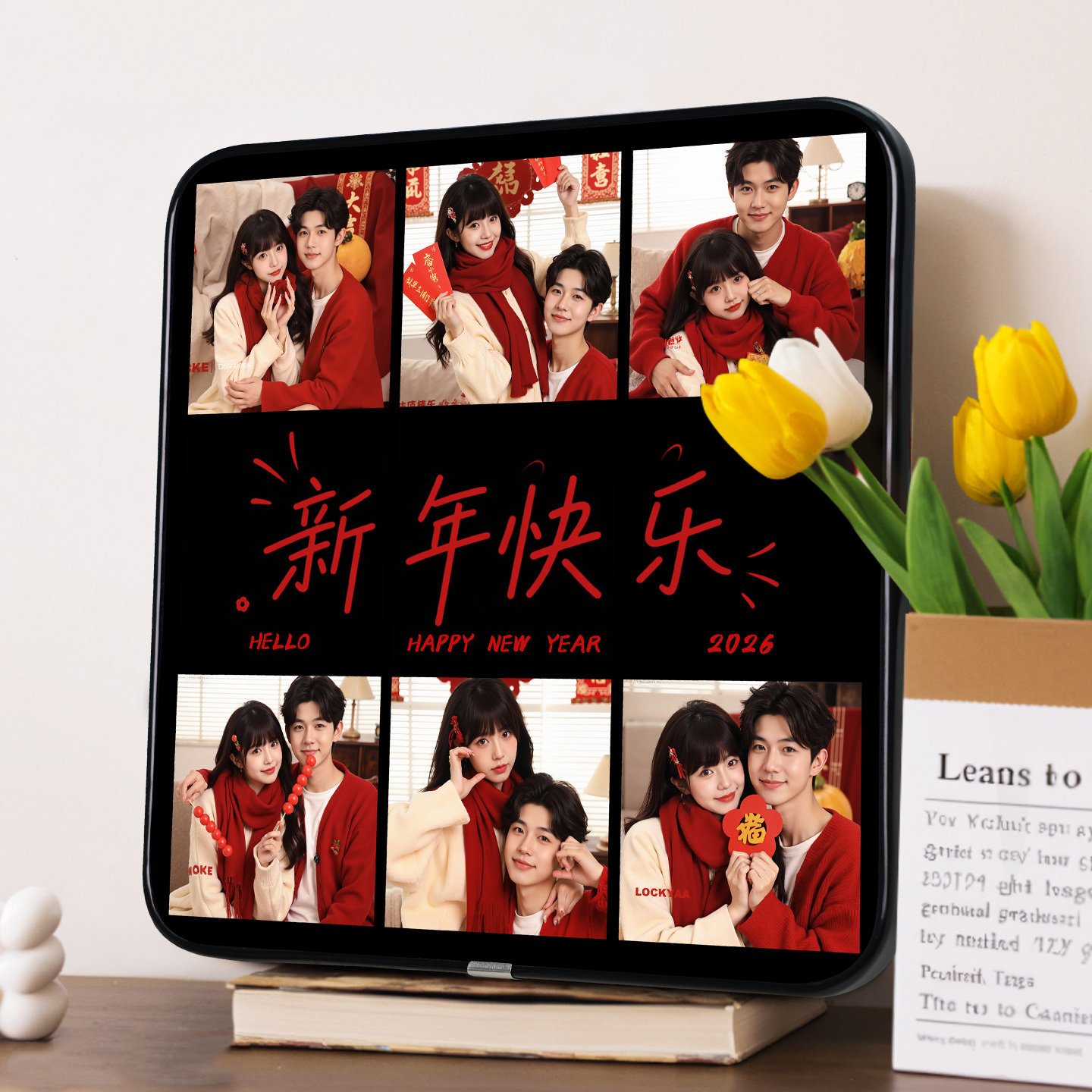相框摆台新年情侣照片画框挂墙摆件周年纪念日打印照片装饰画礼物图片