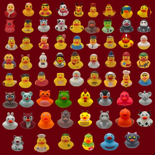 创意万圣节造型捏捏叫洗澡小鸭子