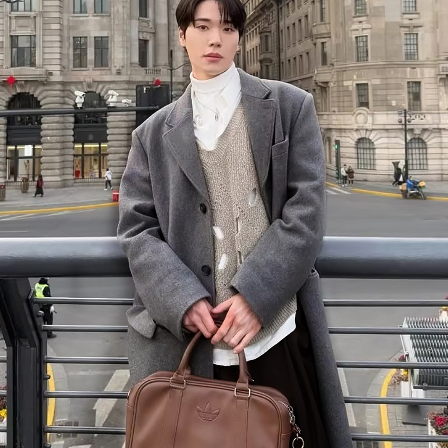 韩版秋冬季新款毛呢大衣防风保暖