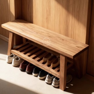 实木换鞋凳简约家用门口入户长方形长条凳可坐式鞋柜玄关凳穿鞋凳