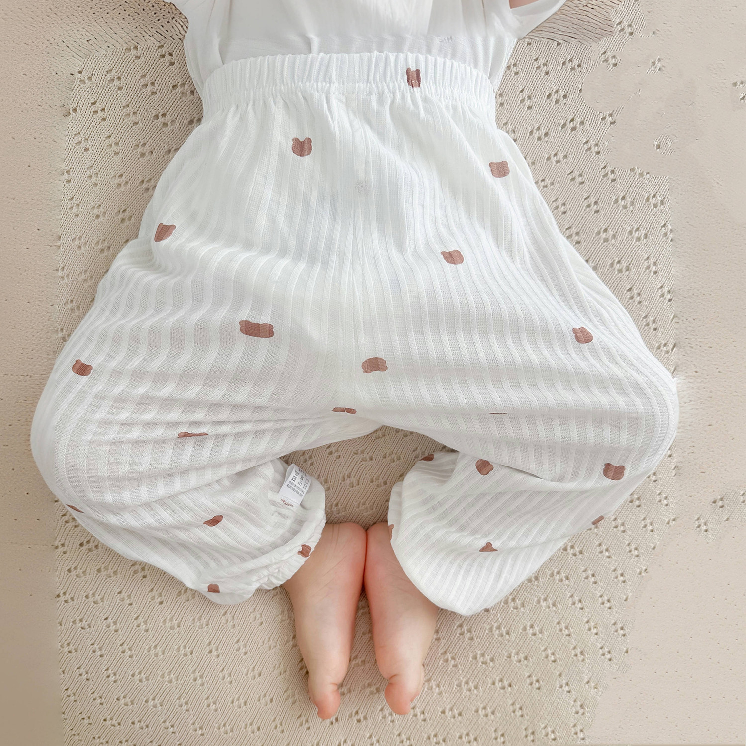 特价婴幼儿防蚊裤夏季薄款男女宝宝纯棉透气长裤子夏天灯笼裤一岁图片