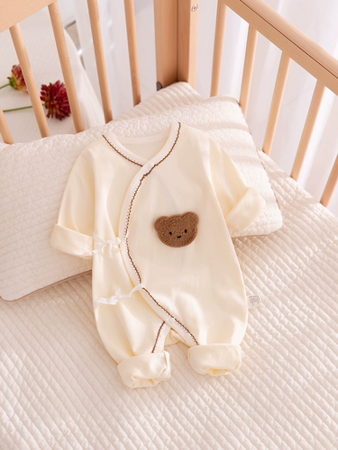 Детский комбинезон для новорожденных для младенца, хлопковое демисезонное осеннее боди