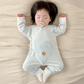 特价 新生儿衣服满月宝宝和尚服哈衣纯棉打底 初生婴儿连体衣春秋季