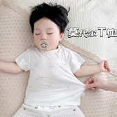 t恤a类男女宝宝半袖 莫代尔单件上衣夏季 薄款 婴儿短袖 夏装 清凉透气