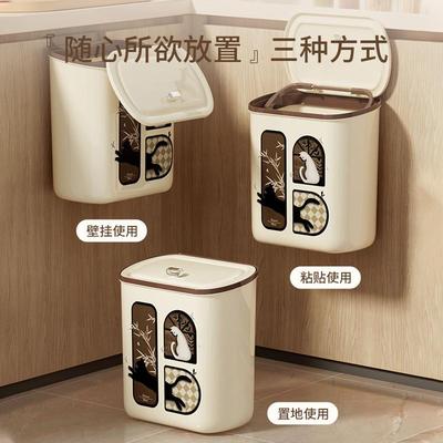 壁挂古风桌面垃圾桶台面收纳桶厨房大容量创意新款家用可爱中卡通