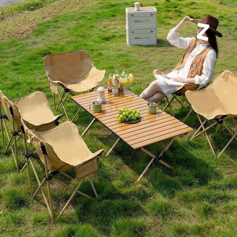 便携式折叠桌户外折叠蛋卷露营桌椅桌子桌野餐包邮跨境工厂直销