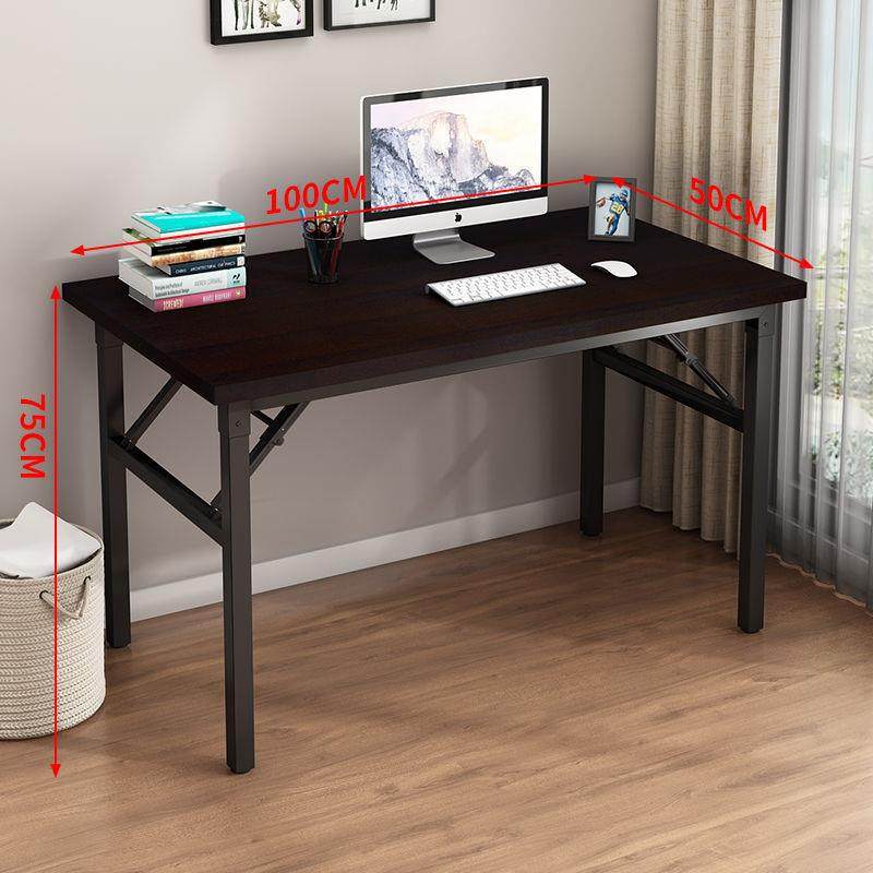 可折叠电脑桌书桌家用条桌卧室小桌子简易学习写字长办公桌工作台
