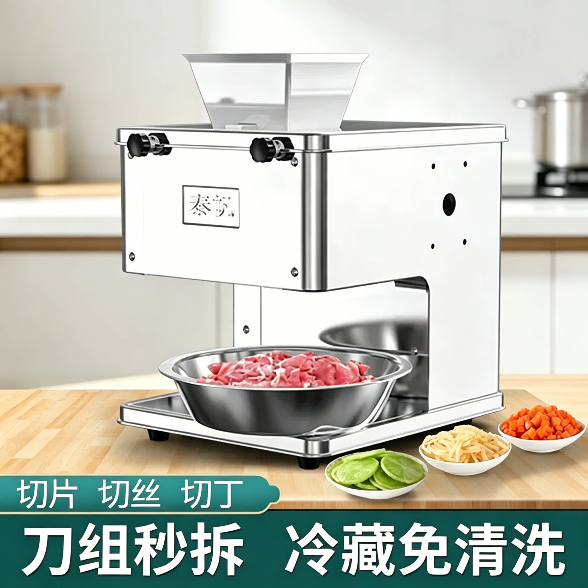 商用全自动电动切肉机食堂家用图片