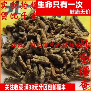 50克 炒僵蚕 麸炒白僵蚕 可打粉 特级中药材 品质精选