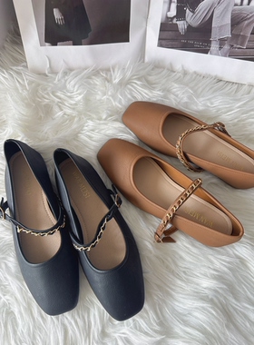 法式绝美玛丽珍鞋女2026夏季新款超软低跟单鞋气质女鞋