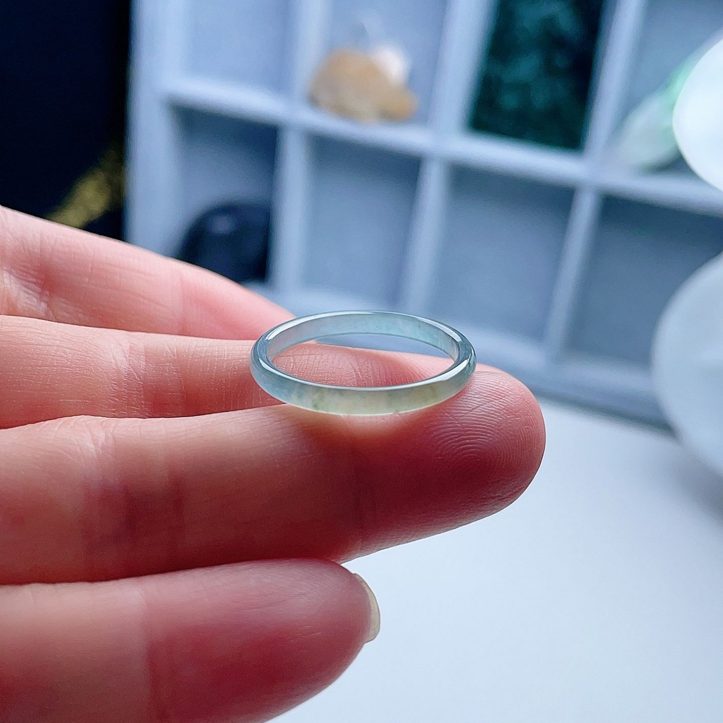 A货翡翠细边戒指晴水绿飘黄18.9mm天然老坑玉指环山水意境秀气19#,珠宝/钻石/翡翠,戒指/指环,淘宝优惠券,粉丝福利购,淘宝优惠卷