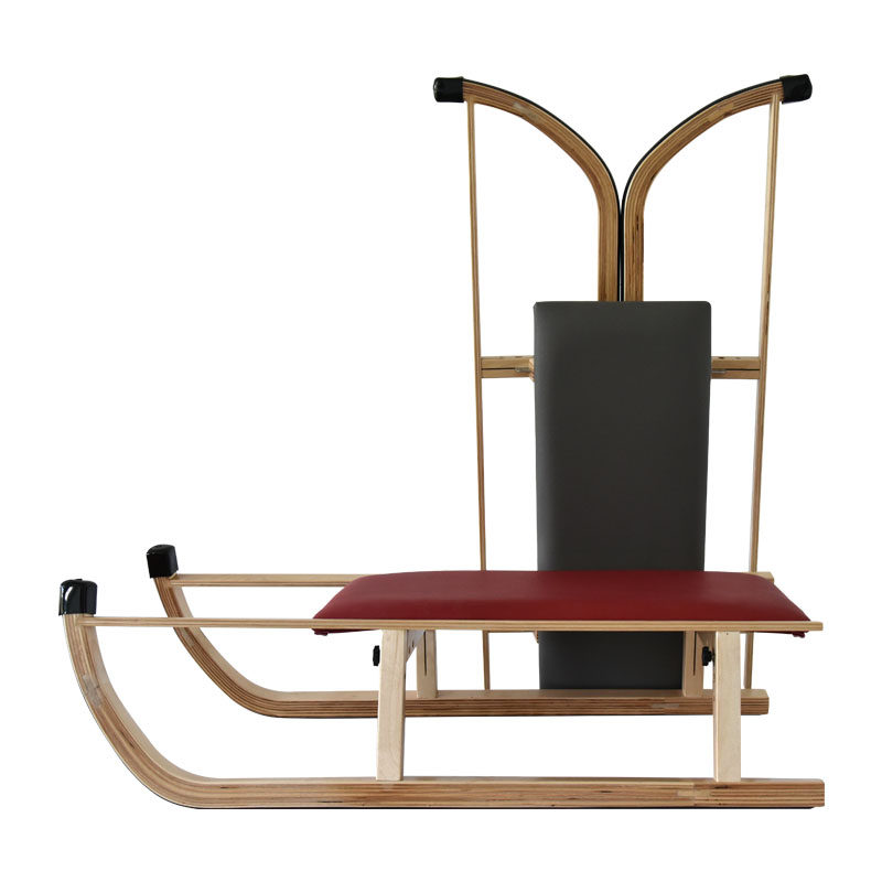 劲道新品木制可折叠雪橇 俄罗斯进口桦木冰雪爬犁雪橇滑冰车 包邮