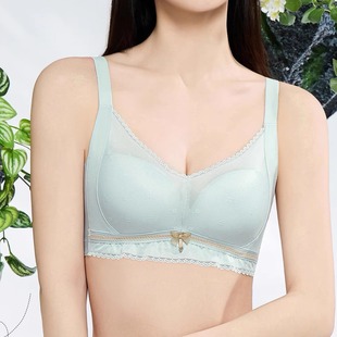 依雪纷9522薄B杯无钢圈聚拢无侧骨调整舒适侧收内衣水晶伴侣文胸