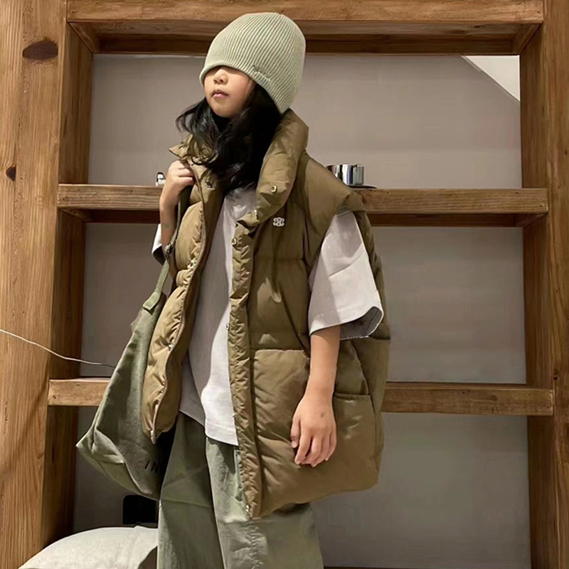 亲子装大码羽绒马甲中性