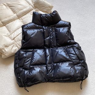 韩版儿童羽绒马甲外穿秋装男童女童宝宝加厚背心小童大童秋冬坎肩