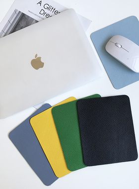 真皮鼠标垫小号女生ins风小尺寸迷你滑鼠垫牛皮男生电脑鼠标垫子