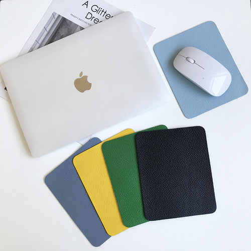 顺滑迷你鼠标垫头层牛皮结实耐用