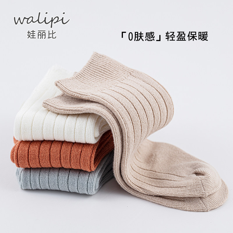 娃丽比简约欧美长筒袜春秋冬图片