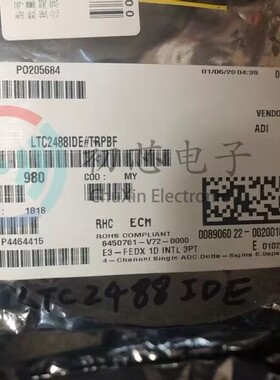 【初芯电子】LTC2488IDE#TRPBF DFN-14 丝印2488 16位模数转换器