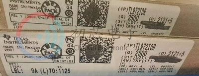 【初芯电子】全新原装TL972IDR 封装SOP8丝印Z972 通用运算放大器