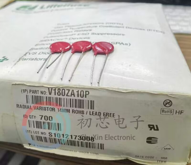 【初芯电子】V180ZA10P 压敏电阻 115VAC 35J 300V-CL 4500A-PK
