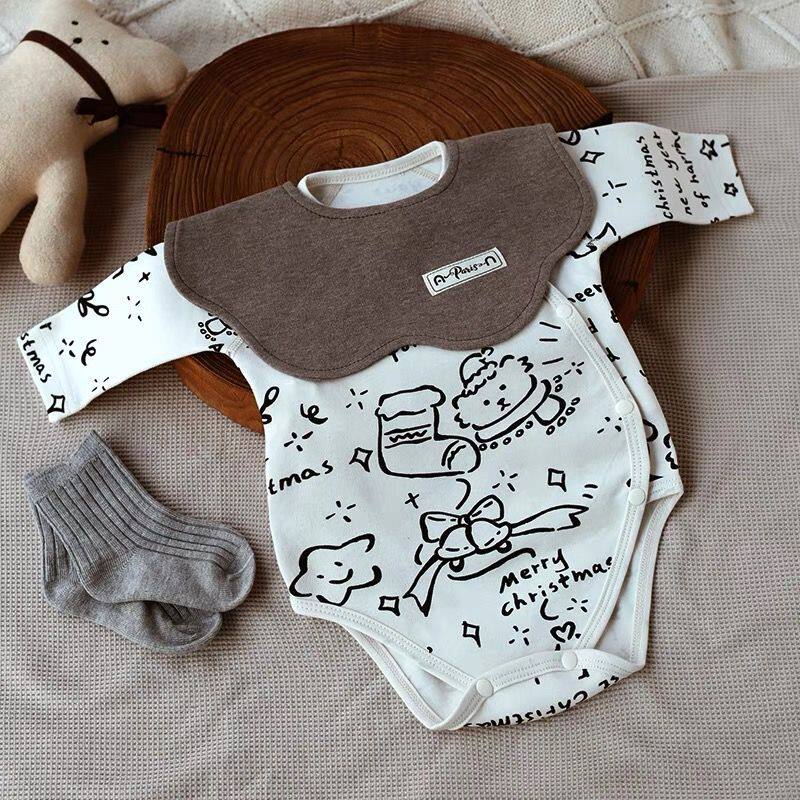 ins初生婴儿修身打底爬服