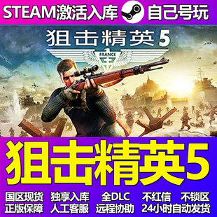 狙击精英5Steam游戏激活码CDK入库全DLC正版中文PC游戏