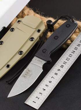 美国ESEE-3 Rowen战术小直刀户外野营工具刀水果刀