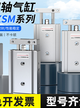TR小型气动双轴双杆气缸CXSM10/15/20/25/32-20x30x40x50x75X100