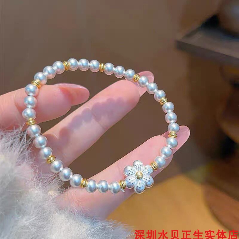 桃花转运珠手链女个性简约百搭