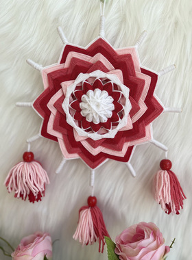 DIY材料包成品曼达拉手工毛线编织工艺品挂饰礼物幼儿园大中小班