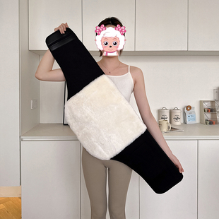 羊毛护尾椎骨屁股臀部保暖护腰带冬季中老年肚子防寒神器男女通用