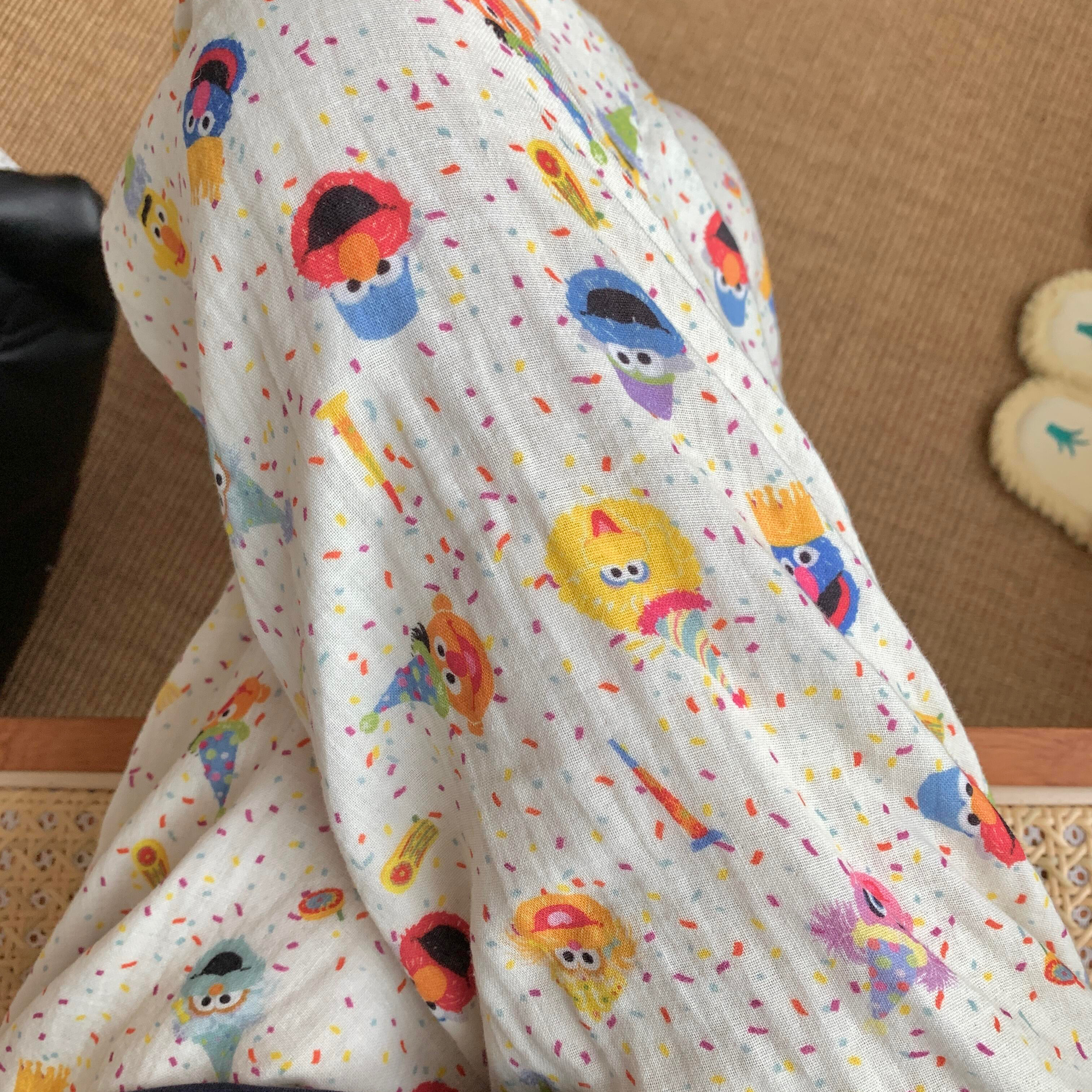 纯棉双层纱可爱卡通芝麻街印花睡裤女春秋季休闲宽松遛弯家居裤,女士内衣/男士内衣/家居服,睡裤/家居裤,淘宝优惠券,粉丝福利购,淘宝优惠卷