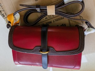 制道手工皮包全植鞣头层真牛硬皮单肩包斜挎包剑桥包女士包20*13