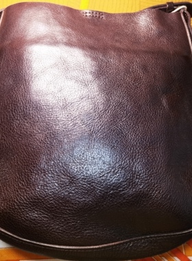 2025秋冬新款制道全植鞣头层真牛软皮MBOX一桶金斜挎包30*22*7