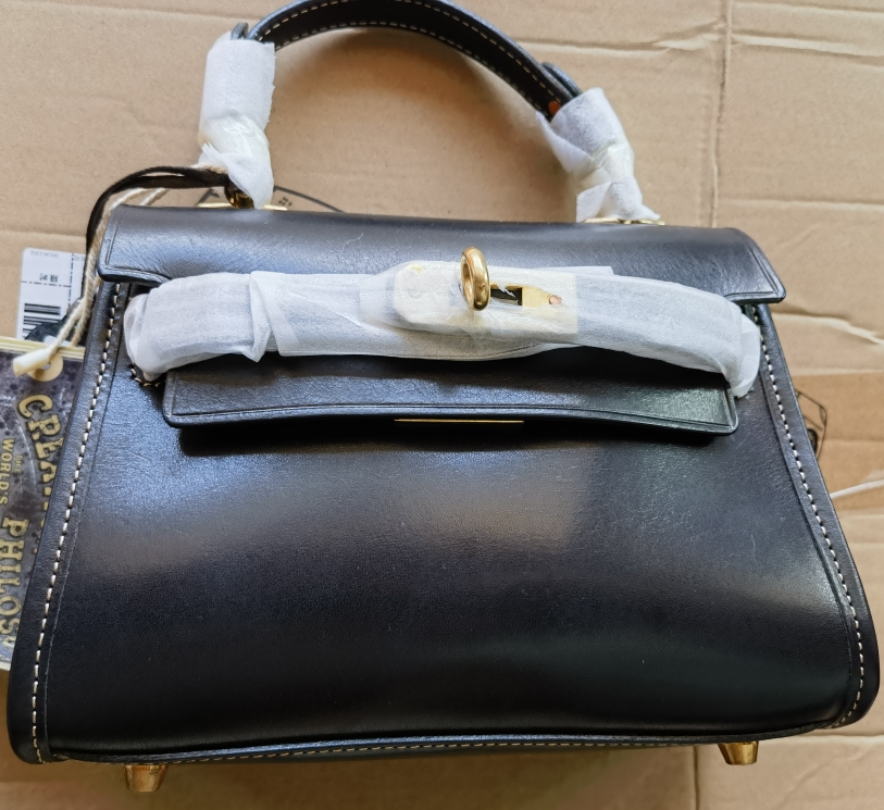 制道手工皮包手工皮具全植鞣头层真牛硬皮手提单肩斜挎包凯莉女包