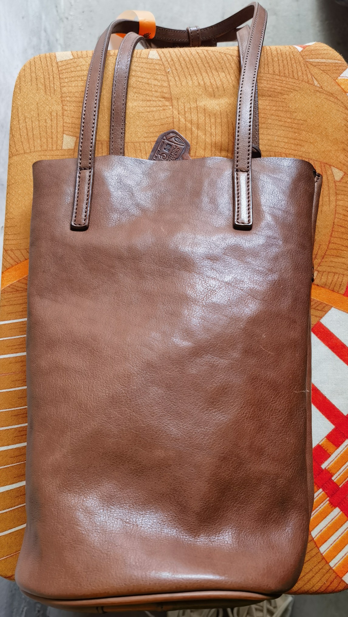 制道董洁同款手工包全植鞣头层真牛软皮水桶包单肩女士包30*18*16