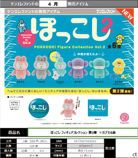 虾壳社 现货日本Kenelephant扭蛋 pokkoshi 第二弹 伙伴 大聪明