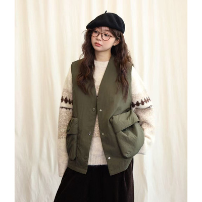 10.20日系轻便感泡芙棉马甲