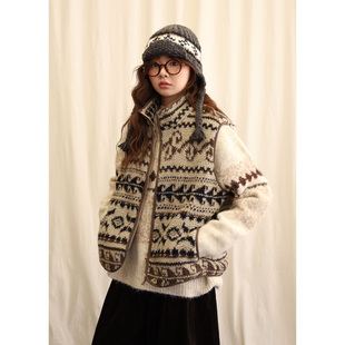 11.10日系民族风羊羔毛马甲