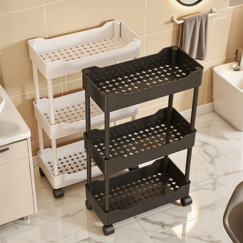 浴室夹缝置物，超省空间！