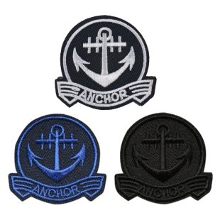 饰贴徽章百搭贴花 子补破洞修补装 船锚刺绣布贴衣服裤 子补丁贴鞋