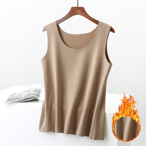 德绒自发热背心女冬季大码