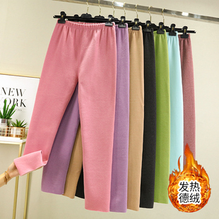冬季 棉裤 女士大码 子保暖秋裤 加绒加厚毛裤 清仓捡漏德绒打底绒裤