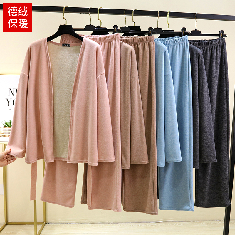 2024德绒家居服套装女冬