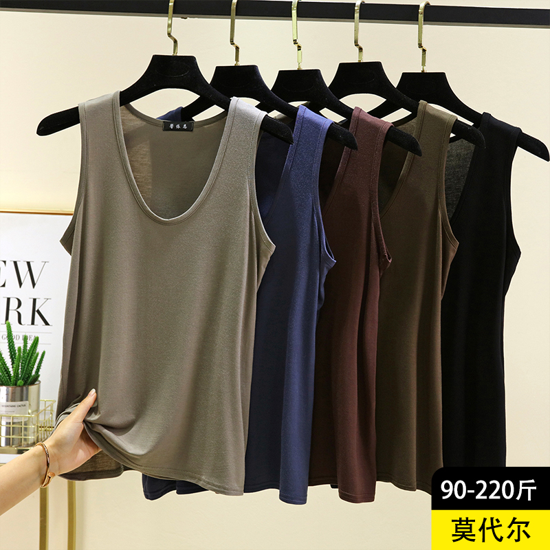 莫代尔椭圆领背心女夏季