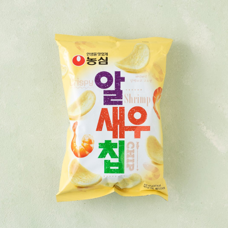 韩国直邮农心鲜虾片休闲膨化零食68g/袋130g/袋超浓虾味香香脆脆