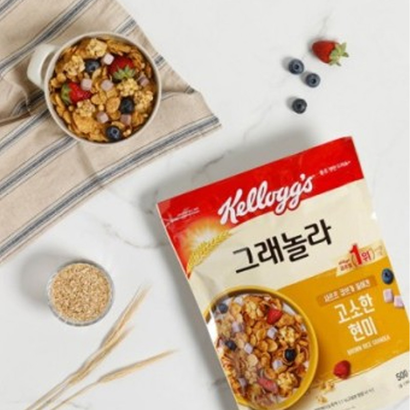 家乐氏糙米早餐粗纤维麦片粗粮