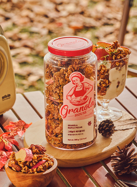 韩国直邮 GRANOLA house原味苹果肉桂枫糖核桃巧克力手制坚果麦片